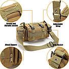 Тактична сумка поясна Minik-478 армійська хакі сумка на плече водонепроникна 7L тактичні сумки Minik, фото 5