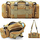 Тактична сумка поясна Minik-478 армійська хакі сумка на плече водонепроникна 7L тактичні сумки Minik, фото 2