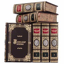 Бібліотека з 6 томів "Зібрання творів Олександра Купріна" у шкіряній палітурці з портретом письменника