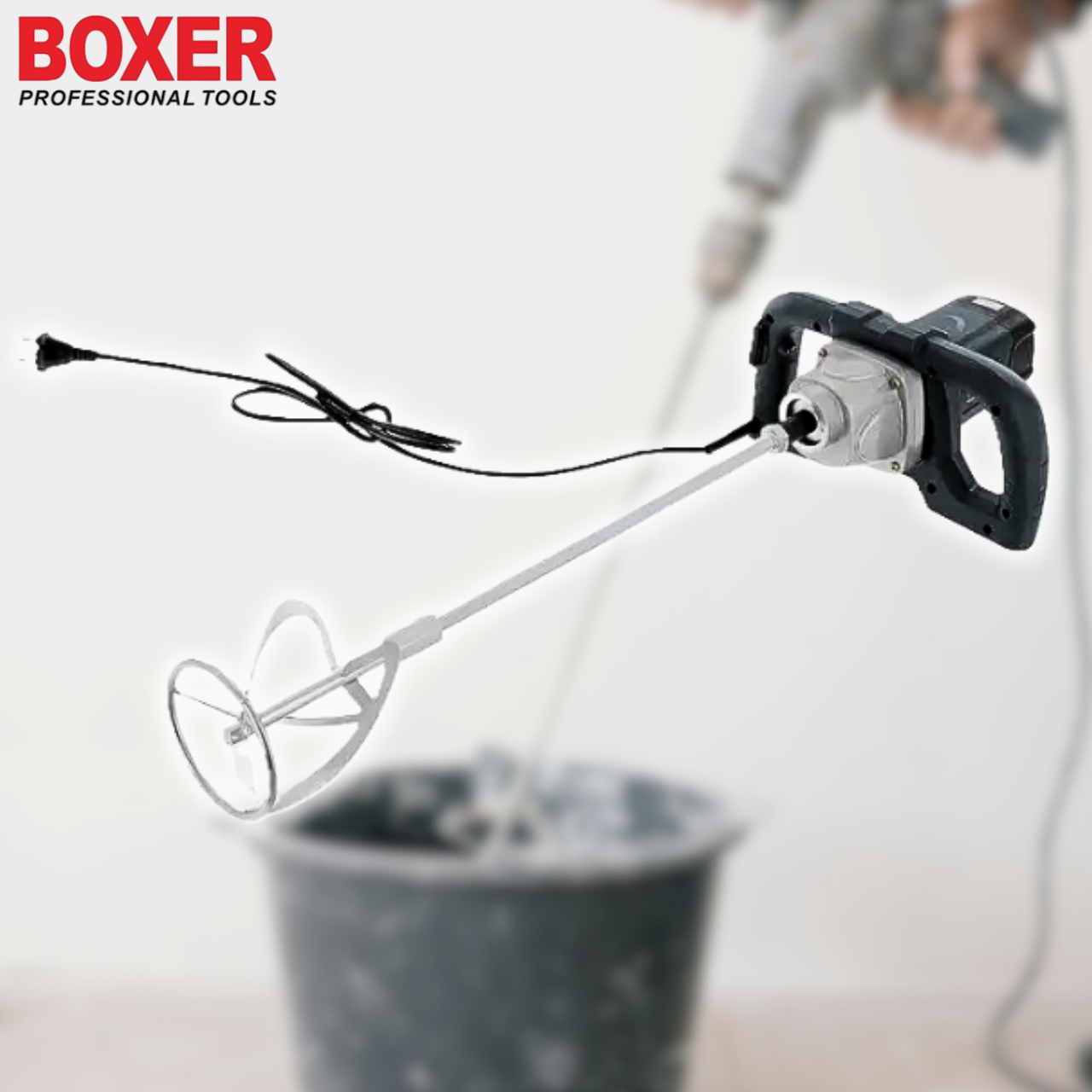 Будівельний міксер електричний BOXER BX-1500 2000 Вт, 230 В, 700 об/хв