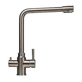 Змішувач для кухні під осмос Globus Lux ALPEN SUS-0888-1 Нержавійка, на Гайці