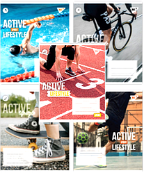Зошит шкільна 96 аркушів, клітка, YES "Active lifestyle" 767714