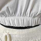 Футболка жіноча бавовна коротка на резинці 42/44 біла, фото 7