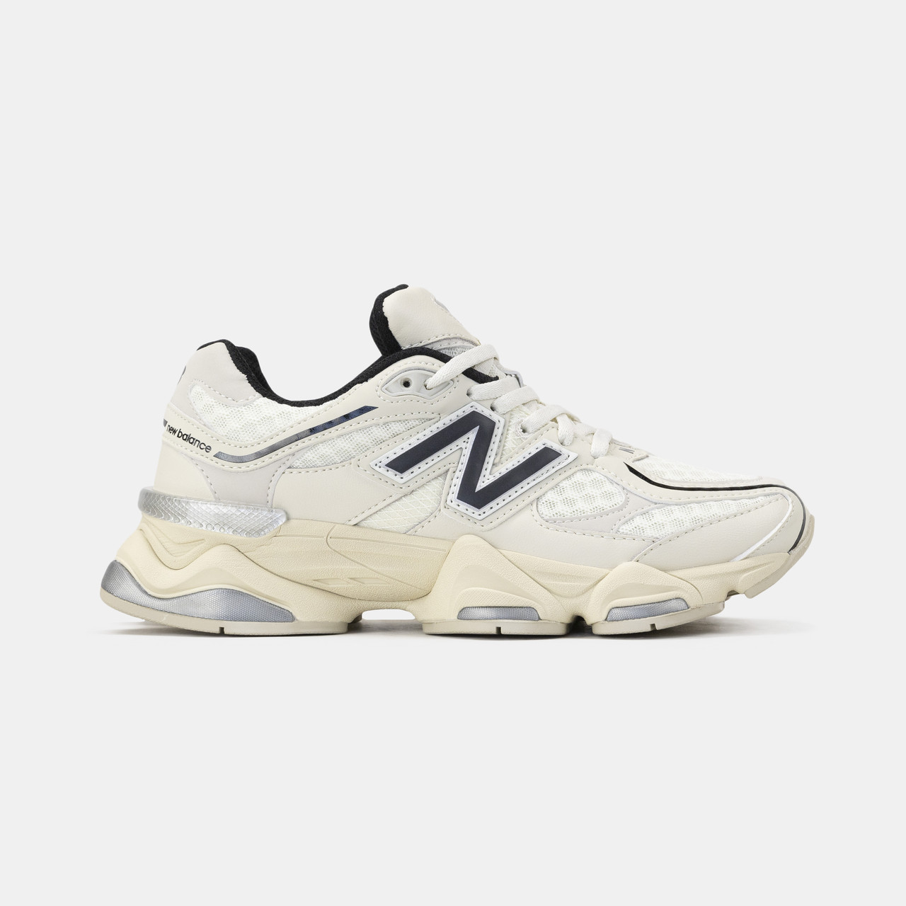 Жіночі Кросівки New Balance 9060 Cream Black Silver / Нью Баланс 9060