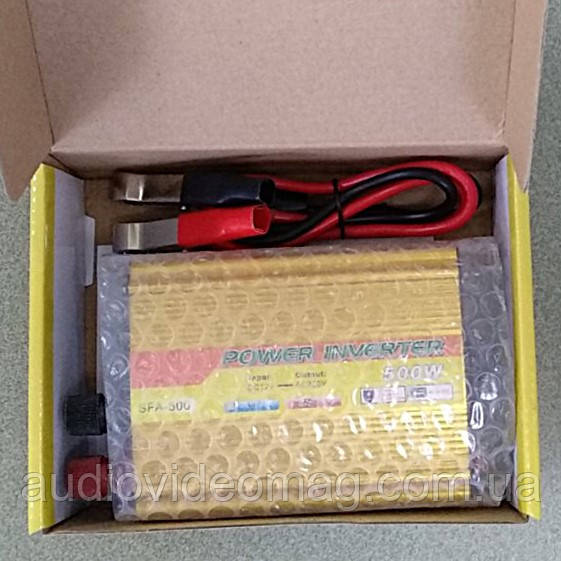 Інвертор 500W (Номінальна потужність 250 Вт) 12V-220V, фото 1