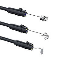 Промисловий ендоскоп на акумуляторі 2600 мАч з кабелем 5 м та екраном на 2.4 дюйми, дзеркало, гак, магніт, фото 3