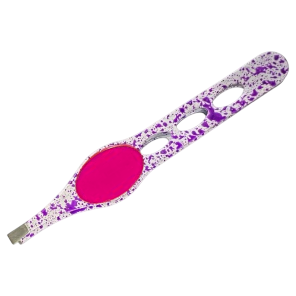 Пінцет для брів No866 метал 9,5 см в асорт., пінцет для брів, металевий пінцет, фото 1