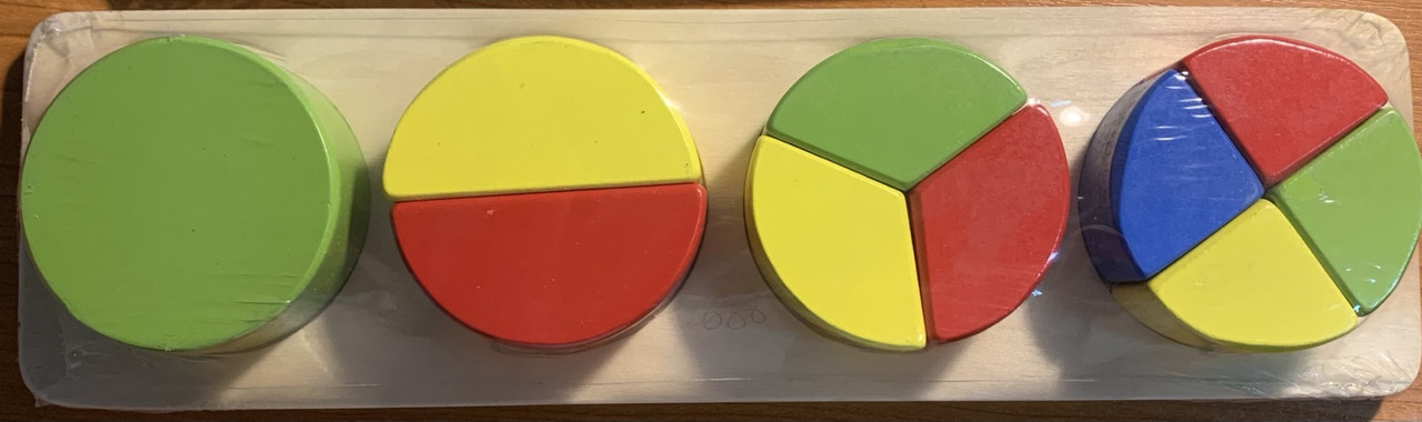 Розвиваючий набір Вивчаємо дроби та кольори B24537, фото 1