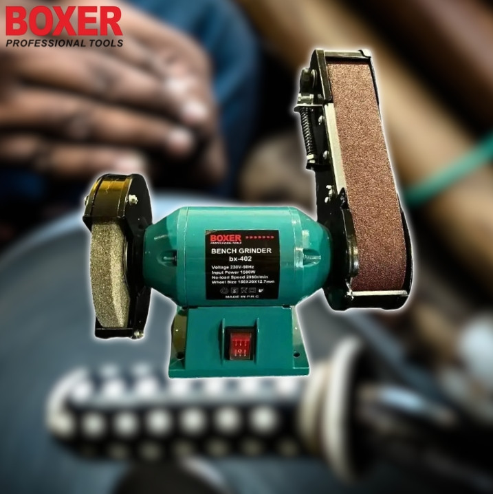 Точило дисково-стрічкове BOXER BX-402 1500 Вт, 2950 об/хв