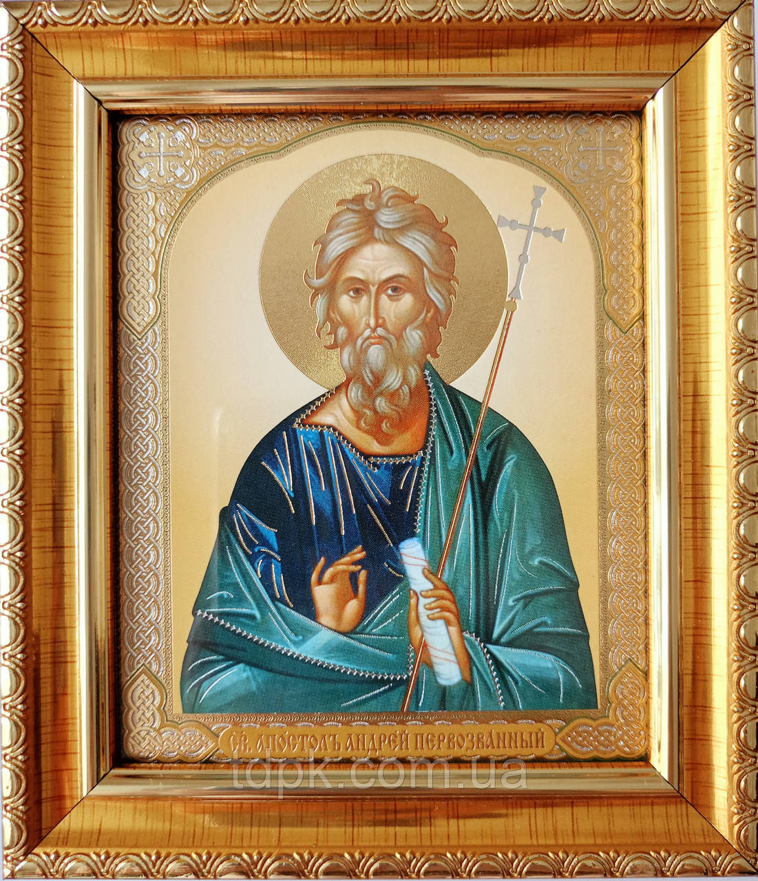 Ікона Св. апостол Андрій Первозванний 12,5 х 14,5, фото 1