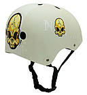 Шолом захисний дитячий для самокату гіроскутера роликів та велосипеда BMX six hole BLAZER розмір L білий, фото 2