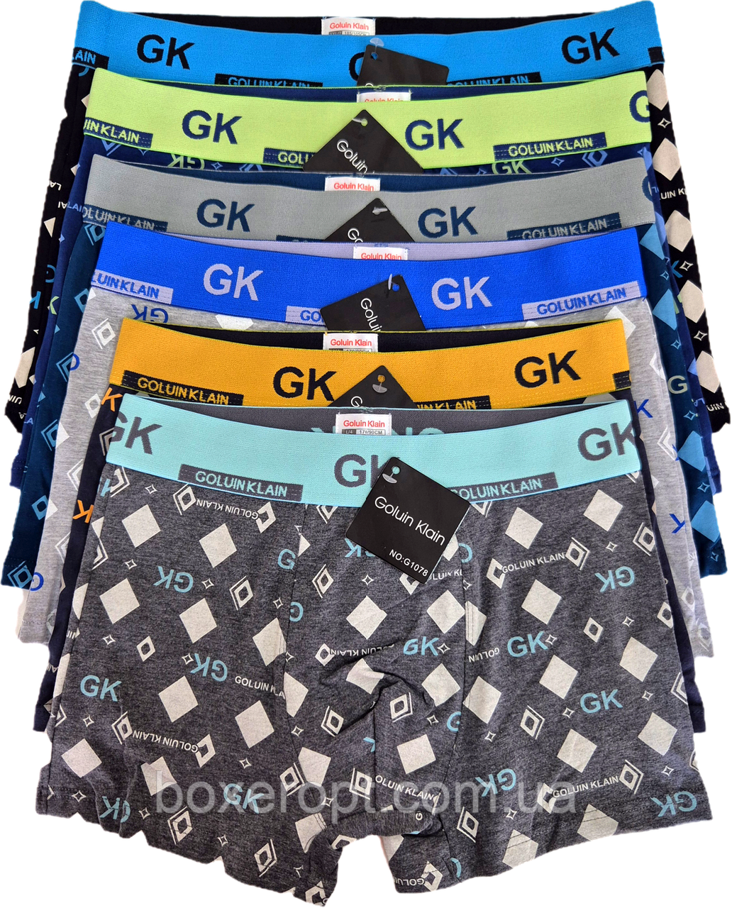 Чоловічі труси Goluin Klain - 78.00 грн./шт. NO:G1078 (бавовна,  L-3XL)