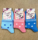 Шкарпетки підліткові, жіночі стрейч "Горошок" 19-21 р. (12 пар!) (Демісезон) Варос, фото 2