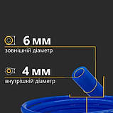 Шланг поліуретановий 6х4 мм, червоний, фото 2
