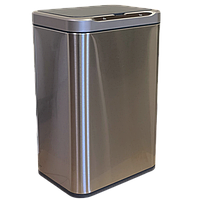 Сенсорне відро для сміття JAH 13 л прямокутне срібний металік з внутрішнім відром