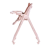 Стілець для годування El Camino CRYSTAL ME 1037 Bear Pink Рожевий, фото 3