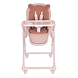 Стілець для годування El Camino CRYSTAL ME 1037 Bear Pink Рожевий, фото 4