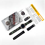 Смарт-годинник чоловічий з Amoled екраном Modfit Combat Silver Army, фото 4