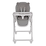 Стільчик для годування El Camino CRYSTAL ME 1037 Bear Gray Сірий, фото 4