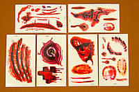 Тату, тимчасове, перекладка, перекладна, наклейка, Tattoo, Halloween, Хелловін