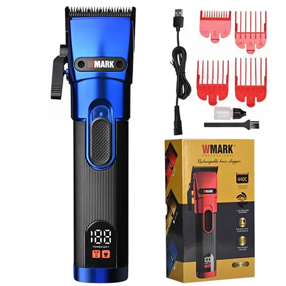 Машинка для стрижки волосся, + 4 насадки, 2000 мАг, NG-121 / Бездротова машинка для стрижки / Тример для стрижки, фото 1