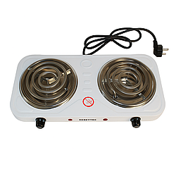 Електроплита настільна, 2000 Вт, 2 конфорки HP-03D, механічне управління / Настільна електроплита / Спіральна плита