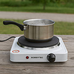 Дискова плитка електрична на 1 конфорку, 1000Вт, HP-02S / Настільна електроплита одноконфорочна