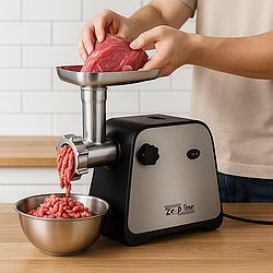 Електрична м'ясорубка + насадки, 3000Вт, ZP-002 / Шнекова м'ясорубка / Електром'ясорубка побутова