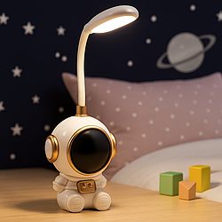 Настільна LED лампа у формі космонавта, 40х15, AB-TD58 / Дитяча лампа нічник / Настільна світлодіодна лампа