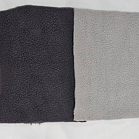 Мікро Фліс (полір) СВІТЛО СІРИЙ, ГРАФІТ (260) ширина 180