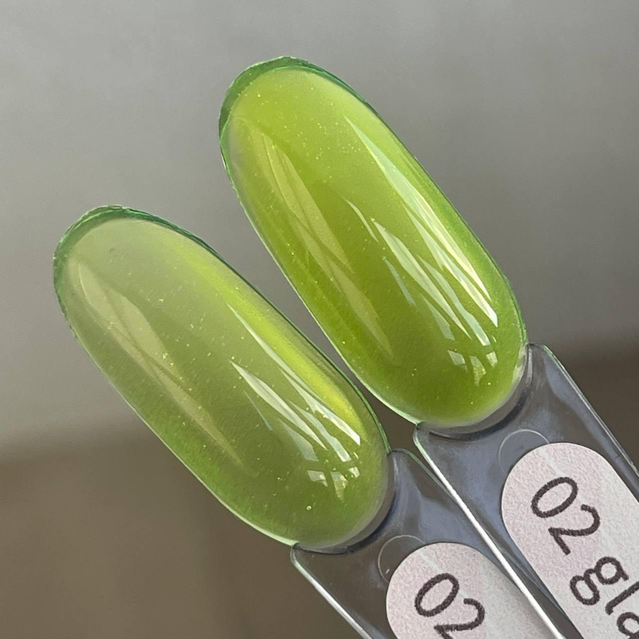 Топ GeliX glass top 02 вітражний жовтий, фото 1