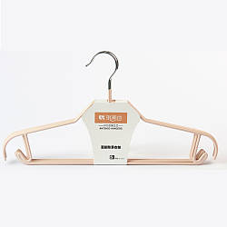 5шт Металеві вішалки для одягу 41,5см, ZS-8620 / Тремпеля з силіконовим покриттям / Набір вішалок