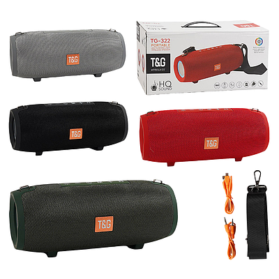 Колонка Bluetooth C67913 / TG-322 з підсвіткою, акумулятор, USB, TF, AUX (мікс видів)
