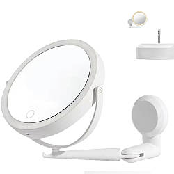 Поворотне дзеркало для макіяжу з підсвіткою GT0017 / Настінне дзеркало з підсвіткою / Косметичне дзеркало