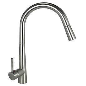 Змішувач для кухні Globus Lux LAZER GLLR-1033 St Steel з висувним виливом