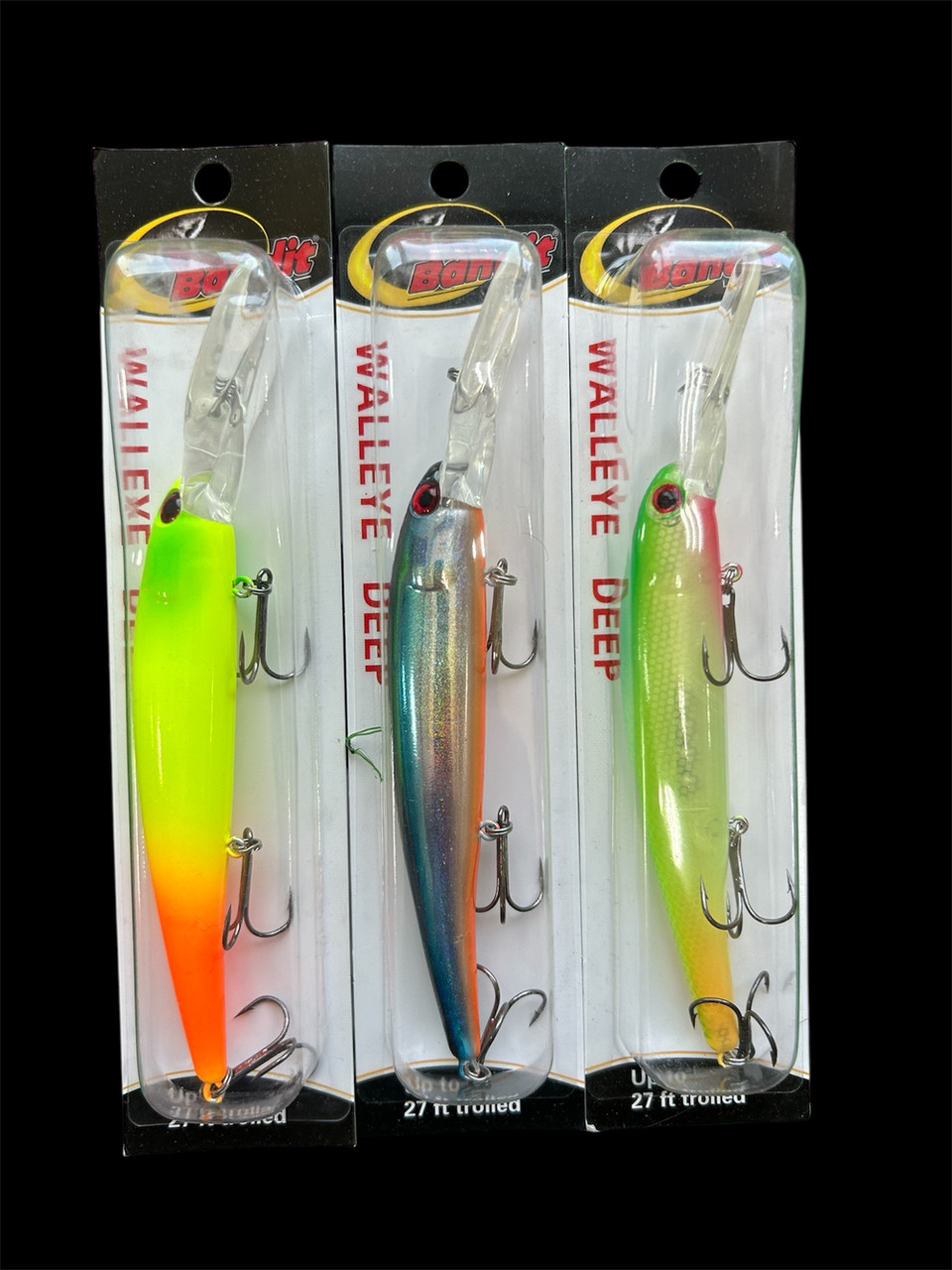 Воблер Bandit Walleye Deep 120mm 17.5g   7м-9м (набір 3шт), фото 1