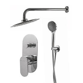 Змішувач для душу вбудований TOPAZ BARTS TBG 07205-G-H36 горизонтальний, комплект