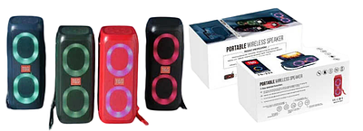 Колонка Bluetooth C67911 / TG-333 з підсвіткою, акумулятор, Type-C, TF, USB, AUX (мікс)