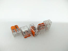 Клемa швидкого монтажу WAGO 221-412 на 2 провідники з важелями