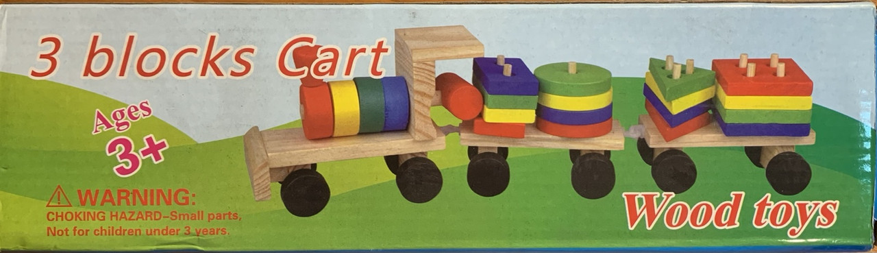 Дерев’яна іграшка «Потяг із блоками» (C 437), фото 1