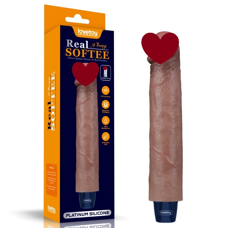 Вібратор, вібростимулятор Lovator Real 10 режимів вібрації, платиновий силікон