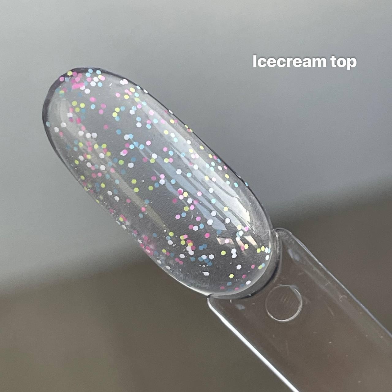 Топ GeliX ICE CREAM глянцевий с різнокольоровими крапочками, фото 1