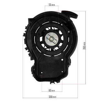 Стартер бензокоси 200×260 мм Powermat PM-KSS-5S ручний механізм запуску мотокоси