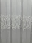 Тюль на основі бамбука з шеніловою вишивкою. Колір: молочний, фото 8