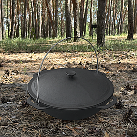 Казан азіатський КА-12 чавунний з кришкою 12л