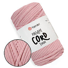 YarnArt Macrame Cord 3mm, Пудра №762