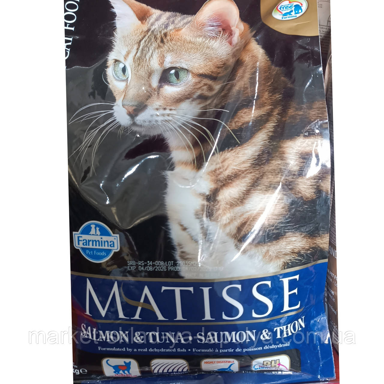 Сухий корм для кішок Farmina Matisse Salmon & Tuna з лососем та тунцем 1.5 кг, фото 1