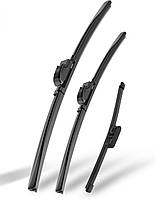 Комплект щеток стеклоочистителя Wifko A009 2 передних 1 задний для Kia CEE'D JD 2013-2018 черный