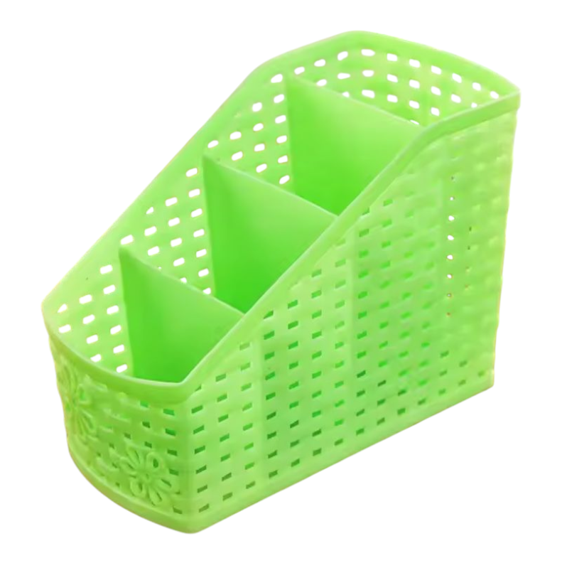 Органайзер для столових приборів No1741 (4 відділення) 16*8,5*12,5 см в асорт., підставка для ножів, фото 1