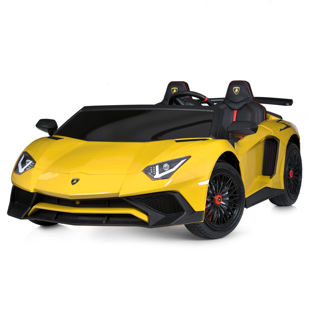 Електромобіль Lamborghini двомісний дитячий (мотор 24V200W, акумулятор 24V14AH) Bambi M 5738AL-6 Жовтий, фото 1
